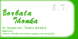borbala thomka business card